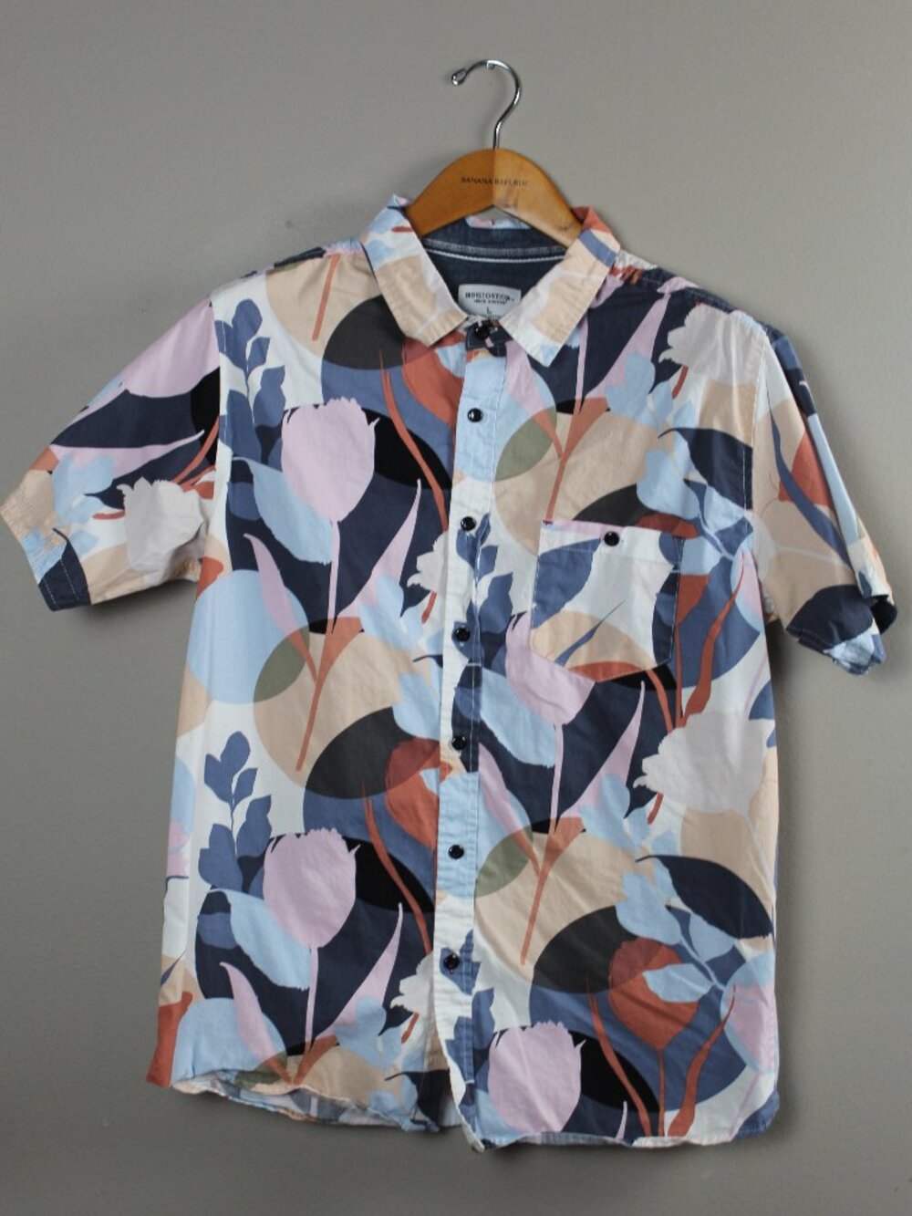 Distortion Flower Button Down